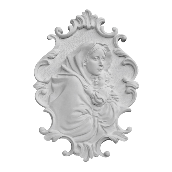 Our Lady Of Ferruzzi Relief Marble Statue